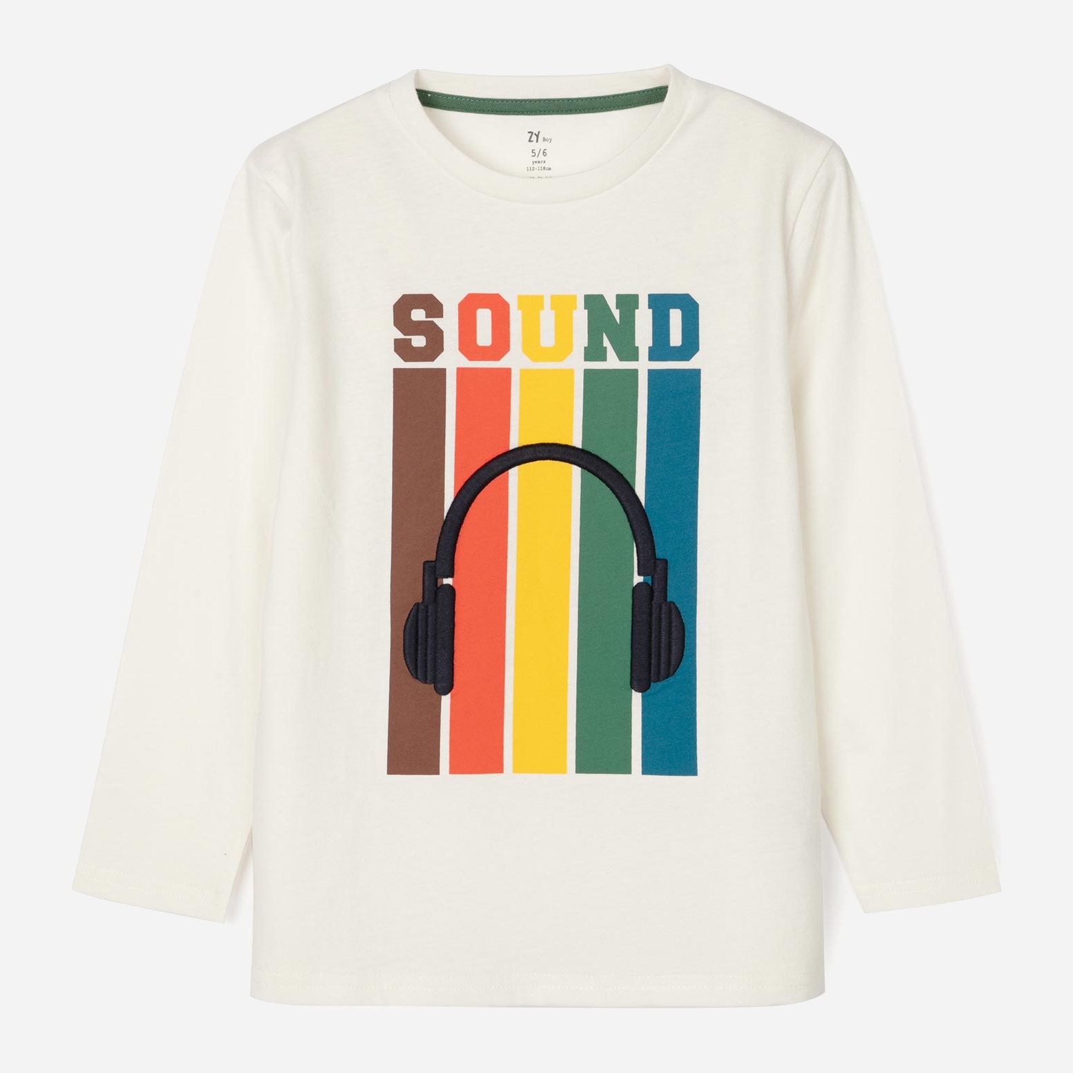 

Футболка с длинными рукавами Zippy 31032870 121 см Белая