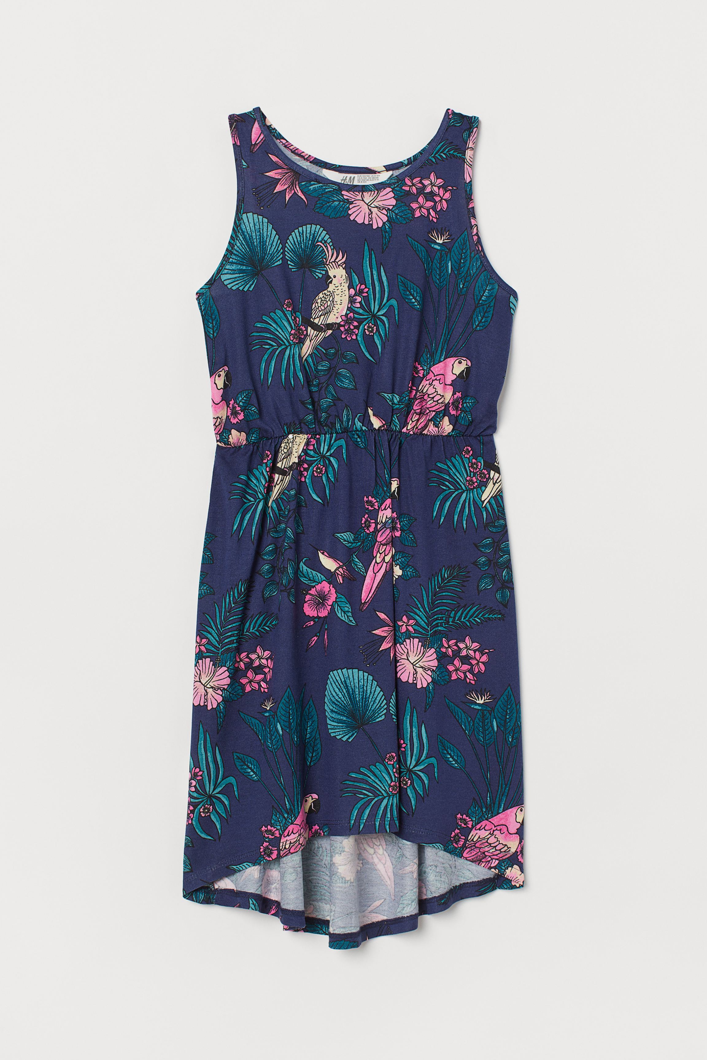 

Платье H&M 134/140 Темно-синий 0814967_роз.попуг