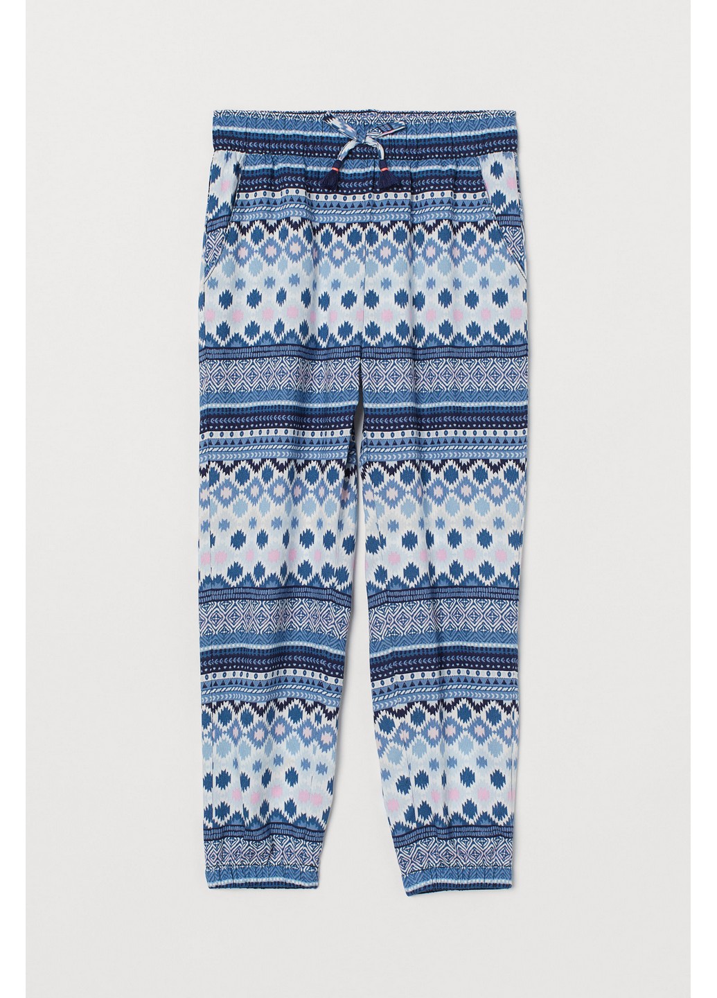 

Брюки H&M 98 Голубой 0681111_шнур.бантик