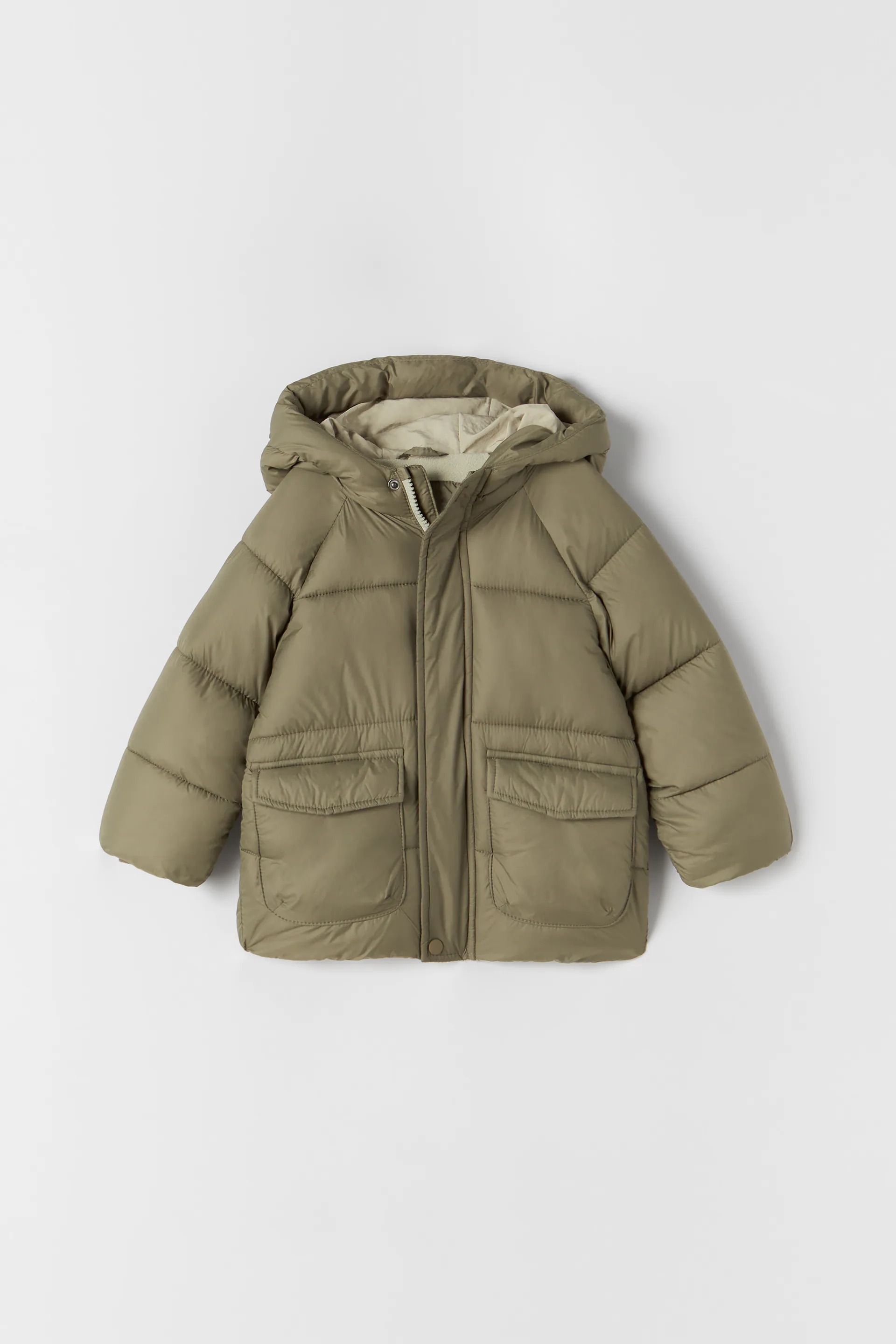 

Водонепроникний пуховик Zara 80 Хакі