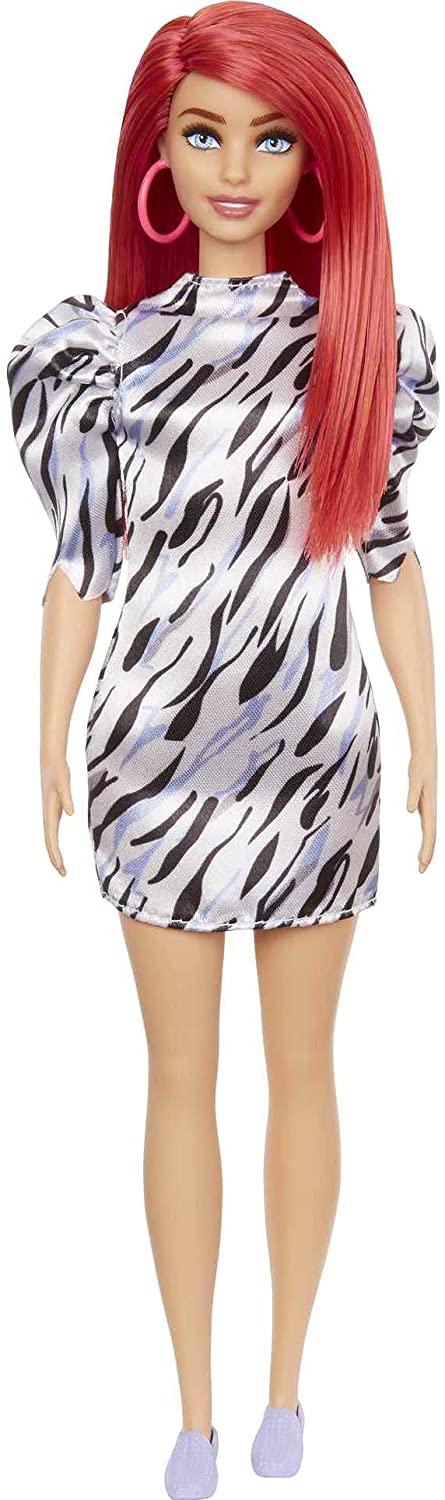 

Кукла Барби Модница Barbie Fashionistas Doll, Animal Print Dress Short Red Hair 168 (GRB56)