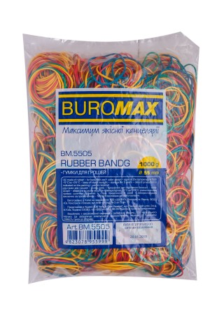 

Резинки для денег Buromax 1000 г ассорти (BM.5505)