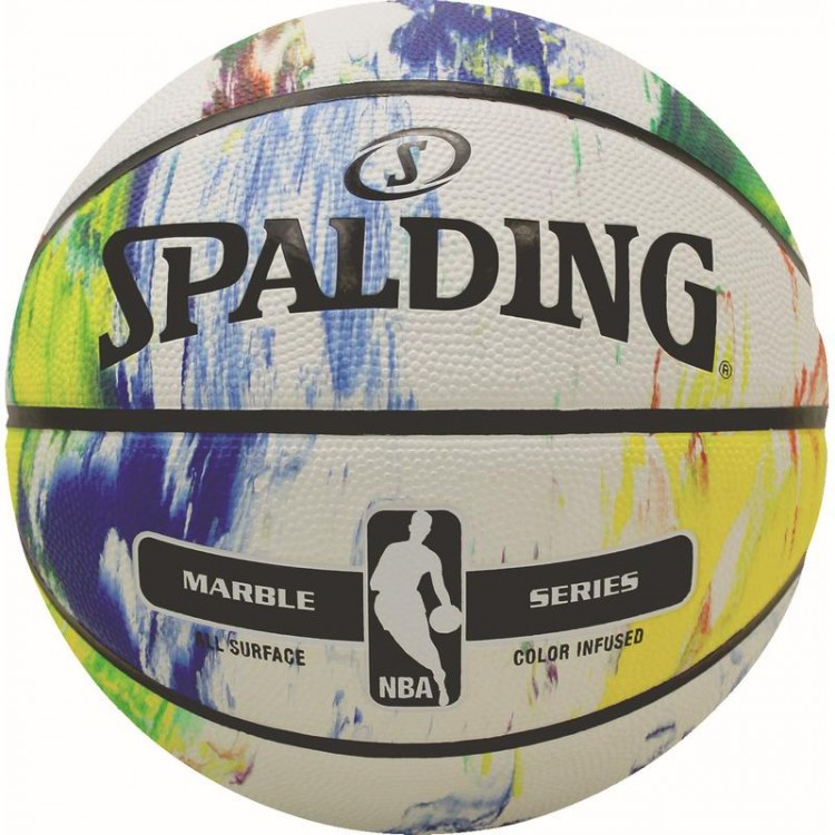 

Баскетбольный мяч 7 размер SPALDING для улицы тренировочный игровой СПАЛДИНГ NBA Резина Белый (NBA-MBW-OUT_7)