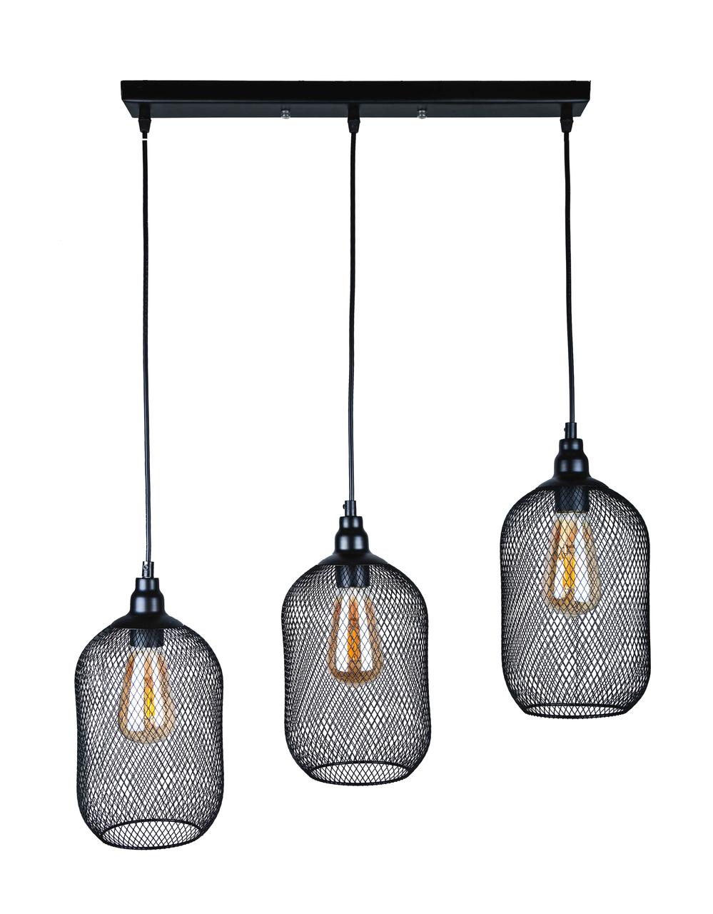 

Люстры в стиле лофт Levistella 907018F-3 BK (500)