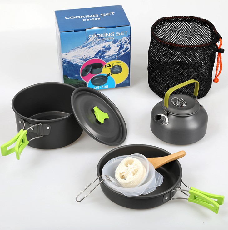 

Набор туристической посуды HALIN Green DS-308 (561954)