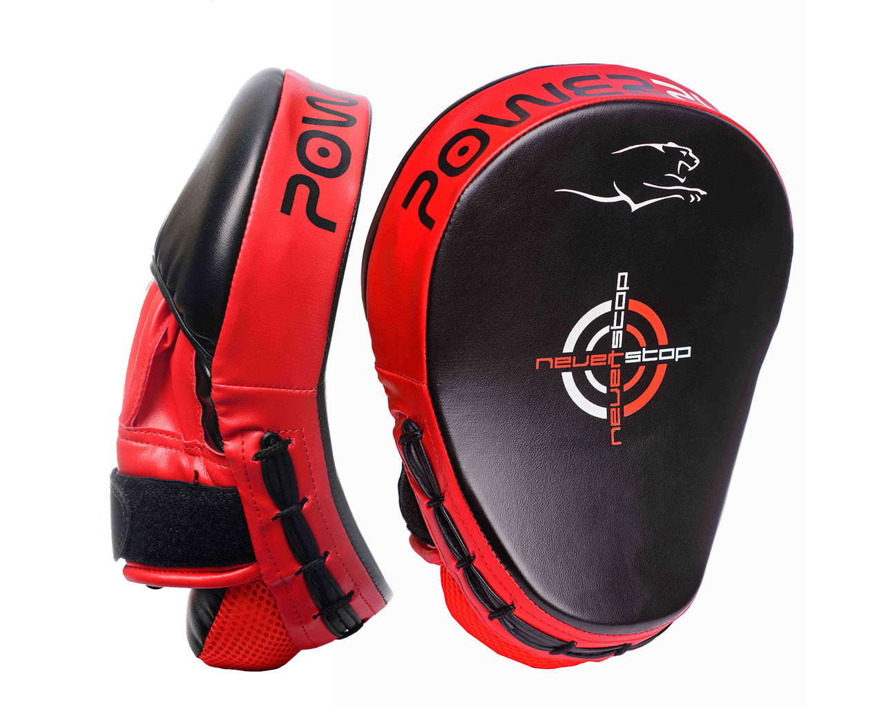 

Лапы боксерские гнутые PowerPlay PU-41 Black-Red