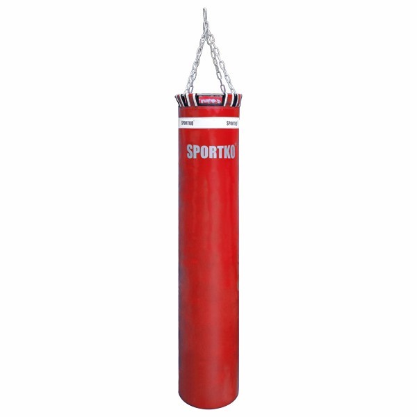 

Боксерский мешок SPORTKO МП-04 ПВХ 150 см/30 см/40 кг красный