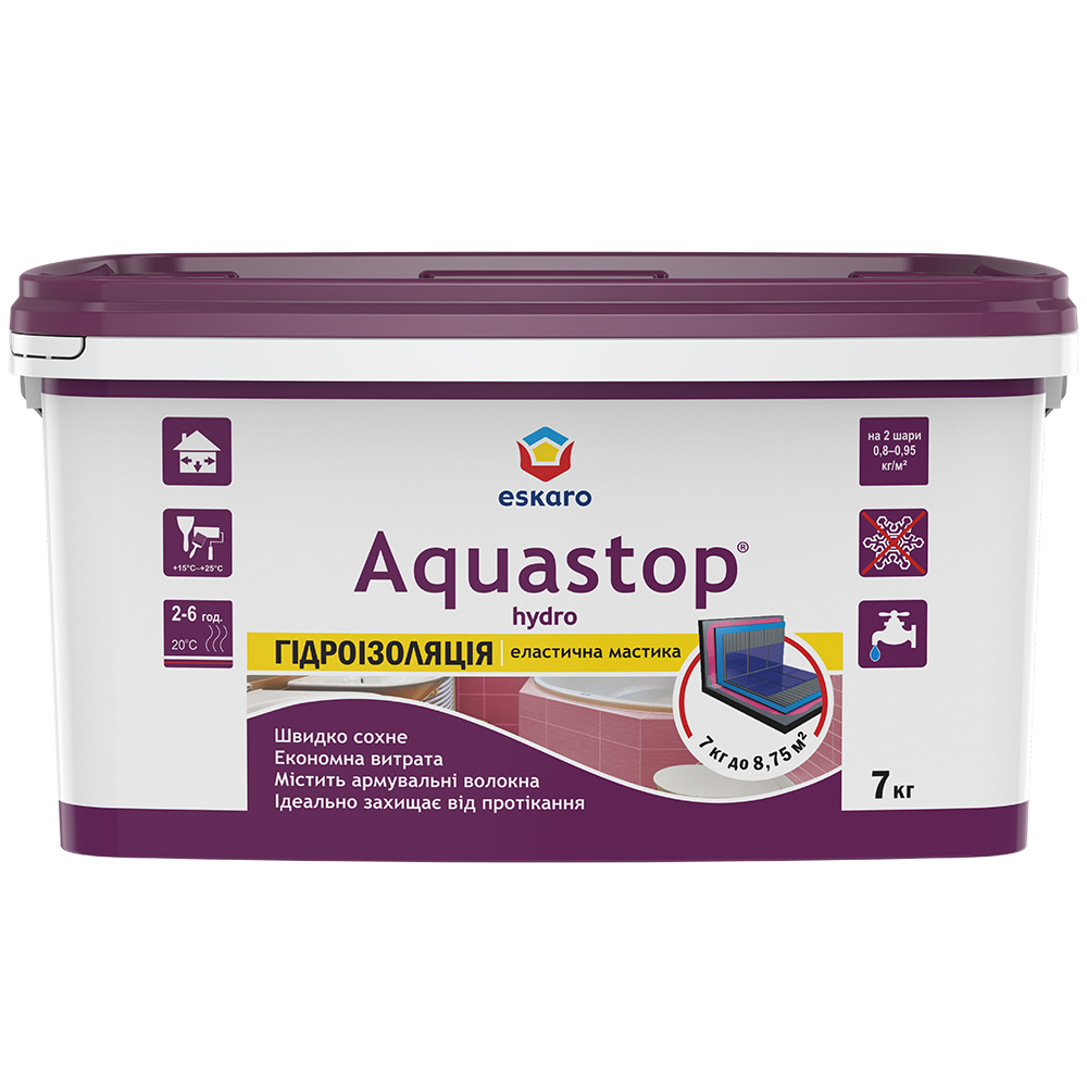 Eskaro aquastop. Гидроизоляция Эскаро Аквастоп. Гидроизоляция Эскаро Аквастоп 3л.. Eskaro Aquastop мастика. Гидроизоляционная мастика "Eskaro Aquastop Hydro" 16кг.