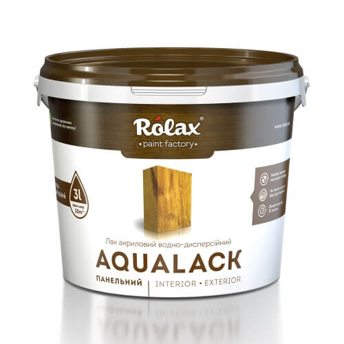 

Лак панельный акриловый «AQUALACK PANEL» Ролакс 3л Бесцветный (795)