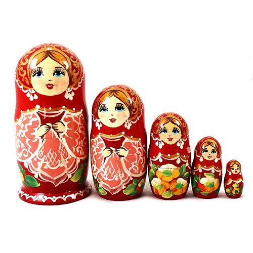 

Матрешка из 5-ти кукол Петриковка Сестрички 12,5 см