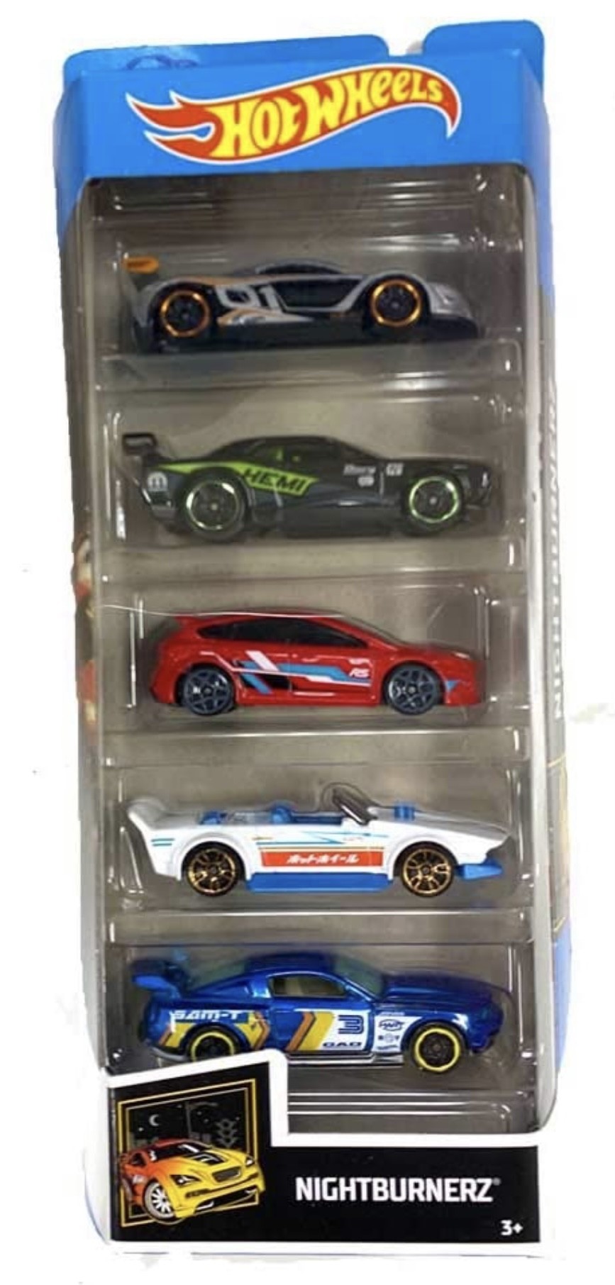 

Набір машинок Hot Wheels nightburners 5 Pack