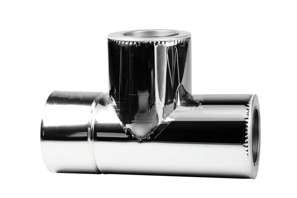 

Тройник STALAR 87° Термо Ø180/250 нерж/нерж 1мм элемент дымохода из нержавеющей стали