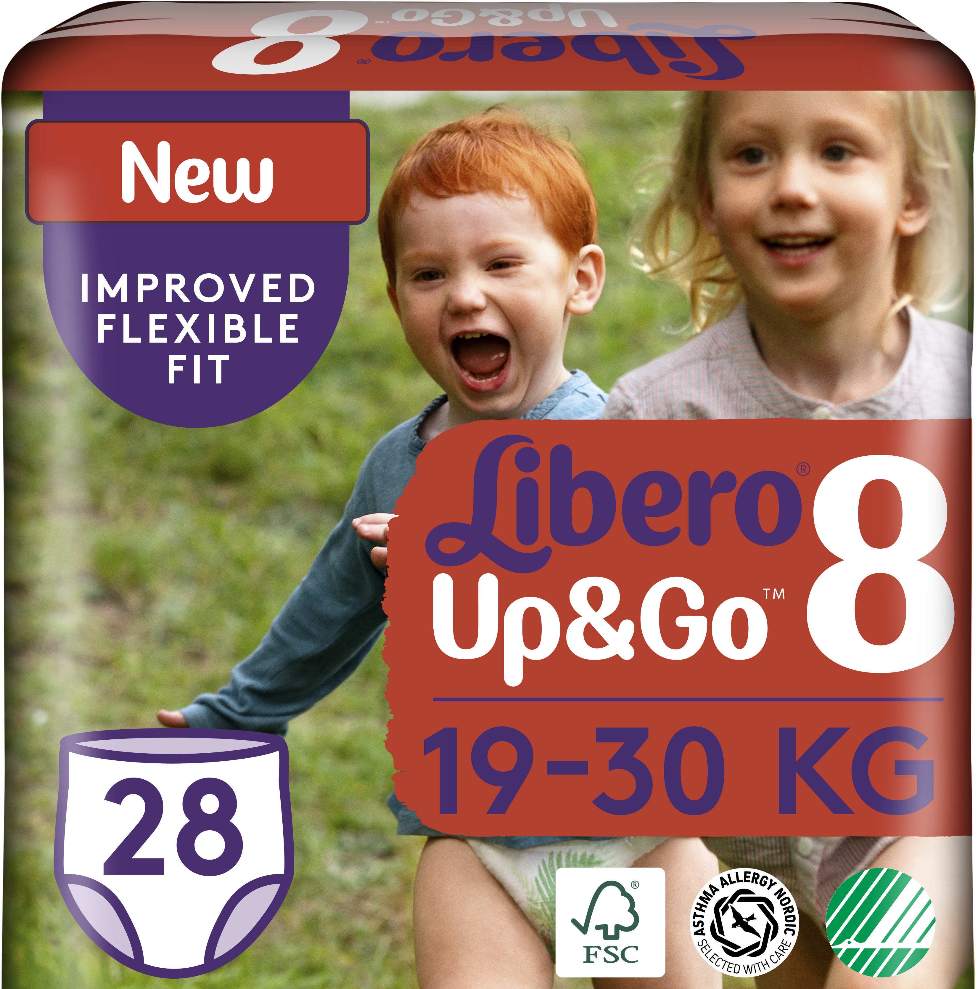 Акція на Подгузники-трусики детские Libero Up&Go 8 19-30 кг 28 шт (7322541091662) від Rozetka UA