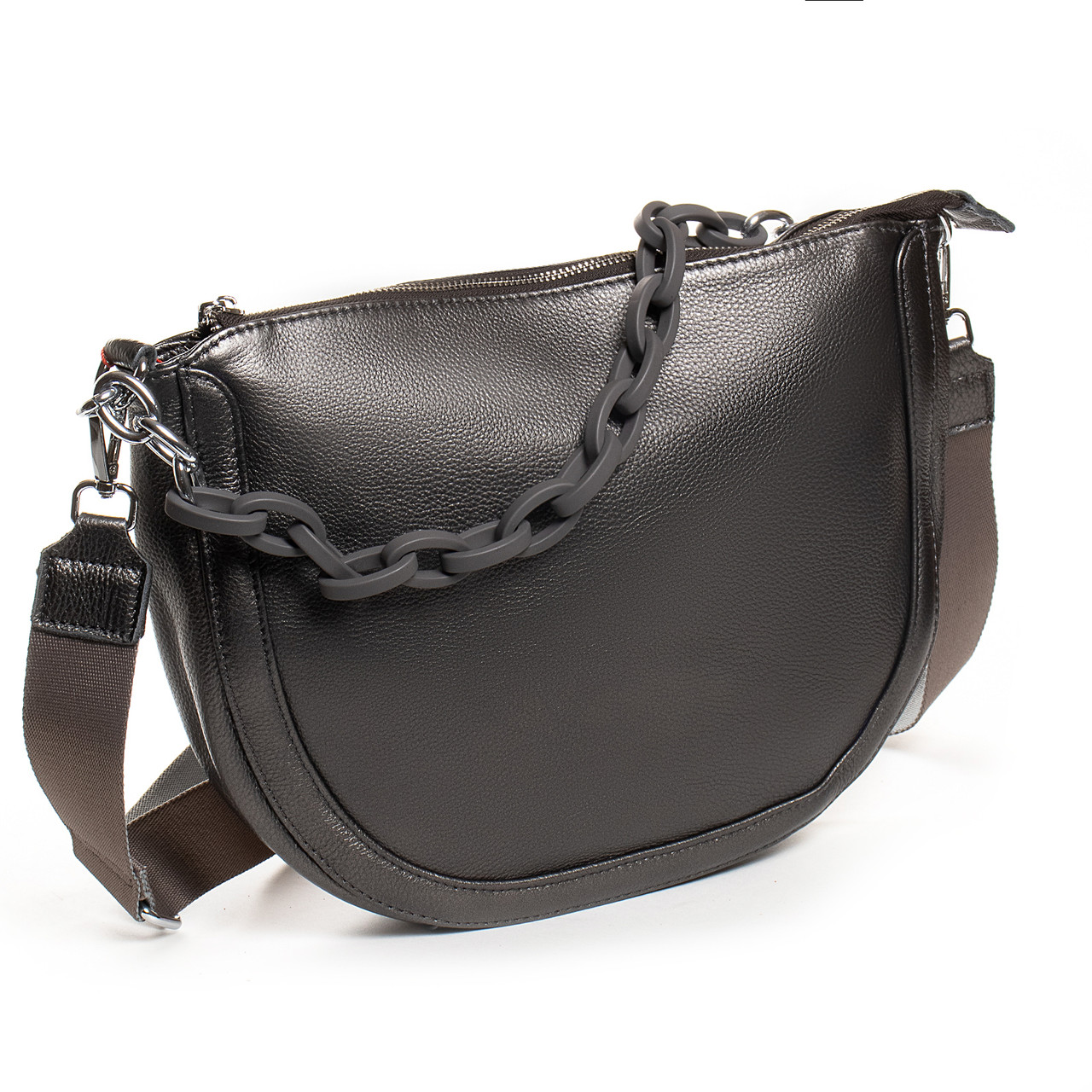 

Сумка Женская Классическая кожа ALEX RAI 02-09 9503-9 silver-серая