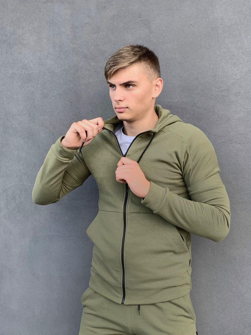 

Чоловіча спортивна толстовка Intruder Cosmo з капюшоном хакі 2XL (001SAG 1270)