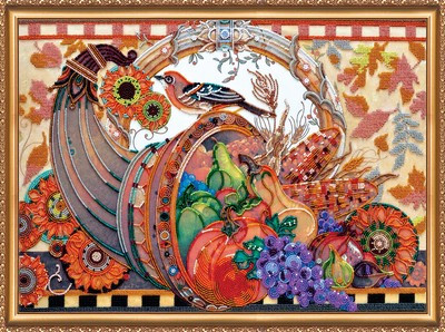 

Набор для вышивки бисером Абрис Арт Рог изобилия 50*35 см. АВ-394