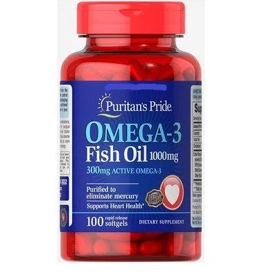 

Жирные кислоты Puritan's Pride Omega-3 Fish Oil 1000 мг 100 капсул