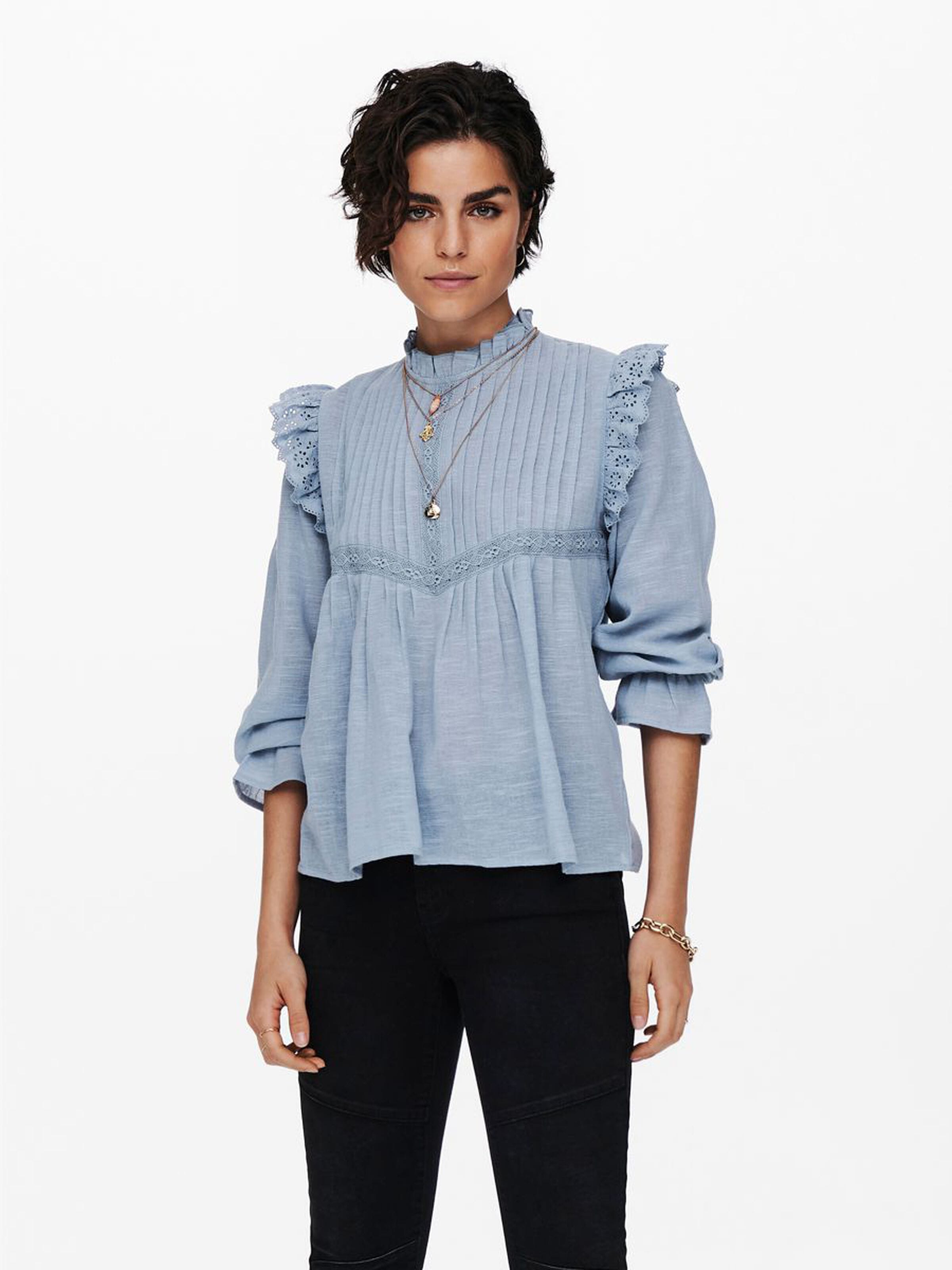 

Блузка ONLY 15236463  Ashley Blue, Блузка ONLY 15236463 42 Ashley Blue