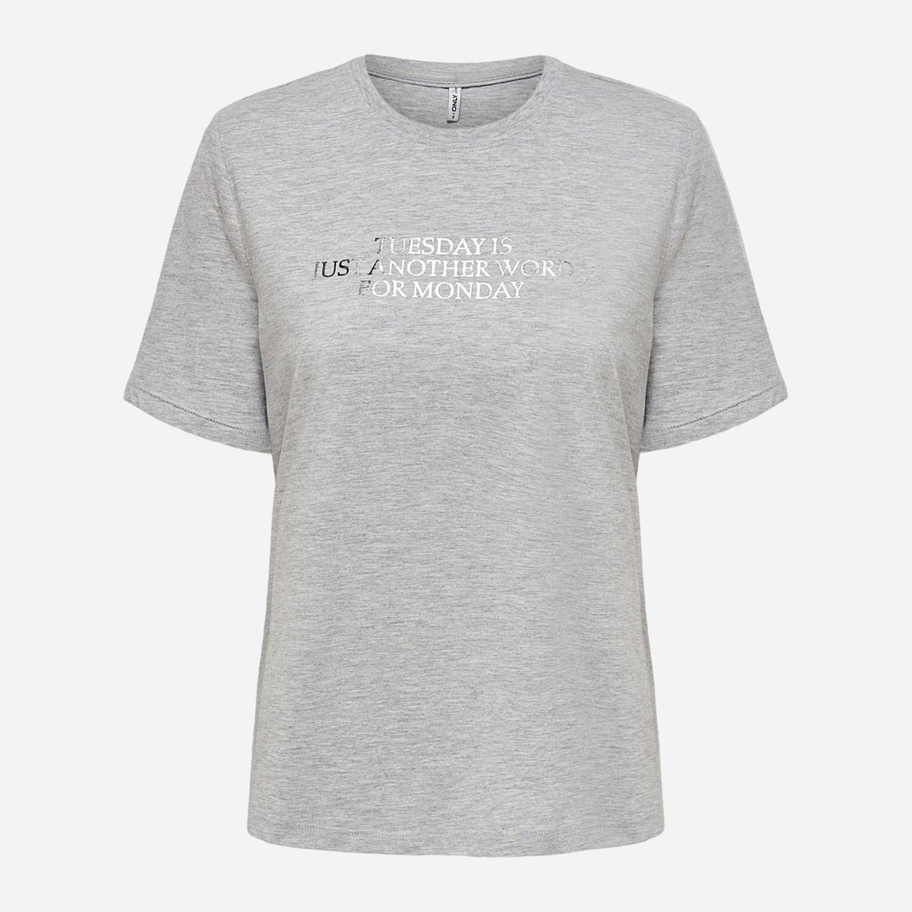 

Футболка ONLY 15239710 XL Light Grey Melange