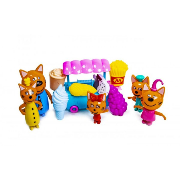 

Игровой набор детский с фигурками Kidwill "Три Кота" Пластик Разноцветный (DP-N73-2)