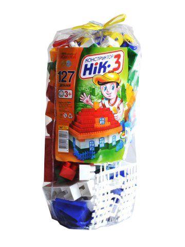 

Конструктор детский "НИК-3" (127 дет.) (70781)