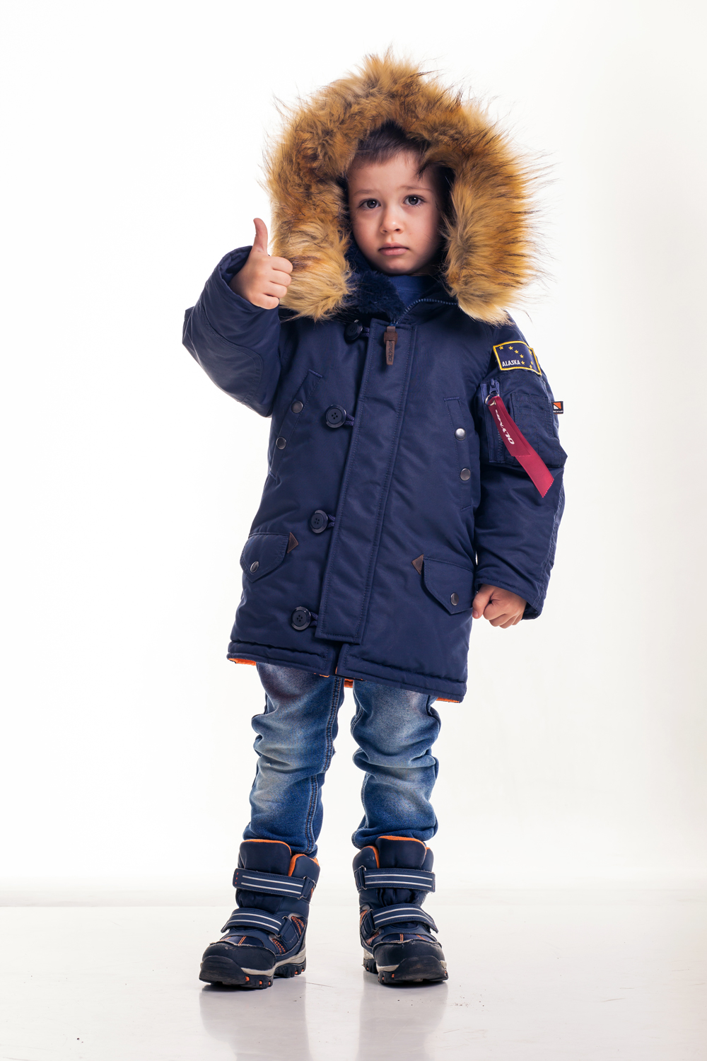 

Аляска N-3B KIDS. Синя, 100% поліестер 152 см