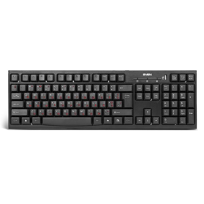 

Клавиатура Sven Standard 304 USB+HUB Black (00600176)