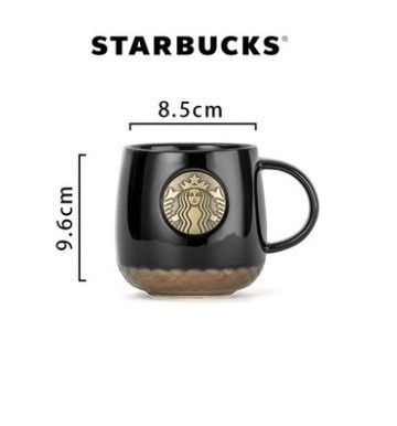 

Керамическая чашка Starbucks Русалка черная