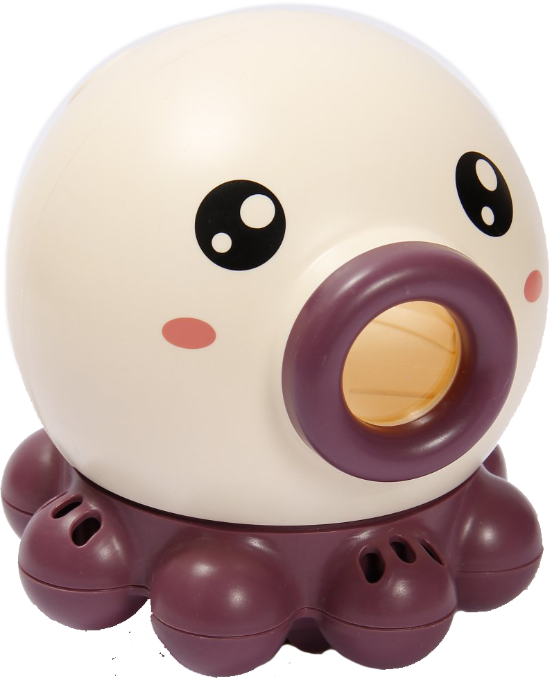 

Игрушка для купания развивающая Lindo Осьминог Бордовый (6930210102727)