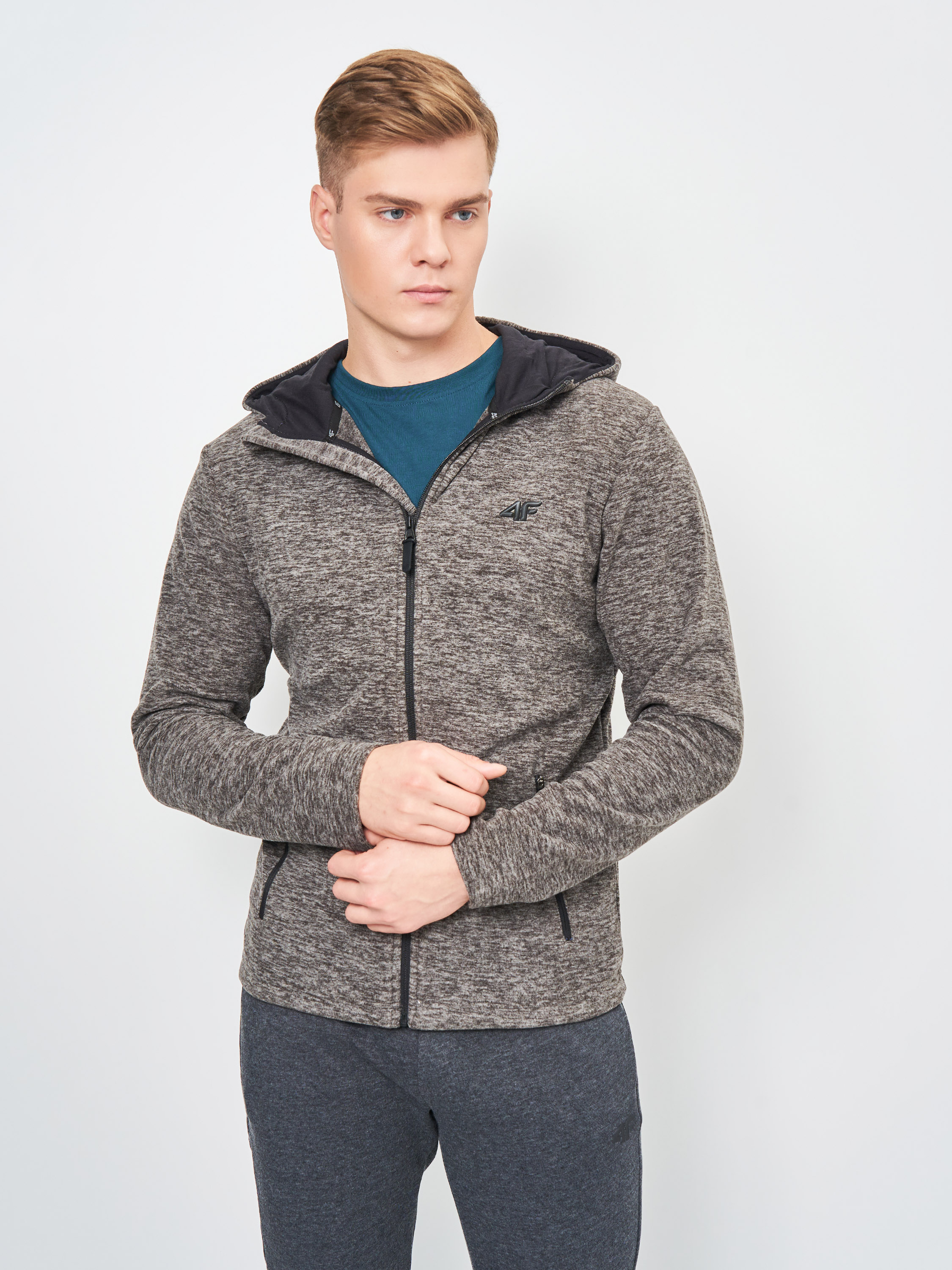 

Толстовка 4F NOSH4-PLM351-24M  Middle Grey Melange, Толстовка 4F NOSH4-PLM351-24M 2XL Middle Grey Melange