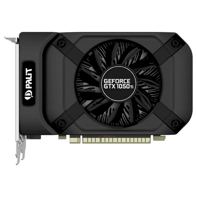 

Видеокарта GeForce GTX1050Ti, Palit, StormX, 4Gb DDR5, 128-bit, DVI/HDMI/DP, 1392/7000 MHz (NE5105T018G1-1070F)