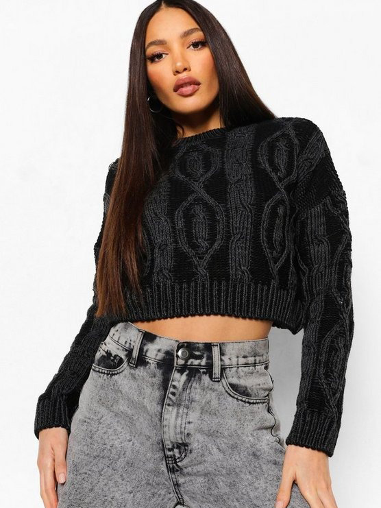 

Джемпер Boohoo bh0330032 40 Черный