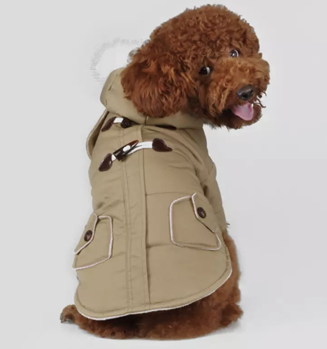 

Парка для собак с меховым капюшоном Dog Baby Norway L Cream