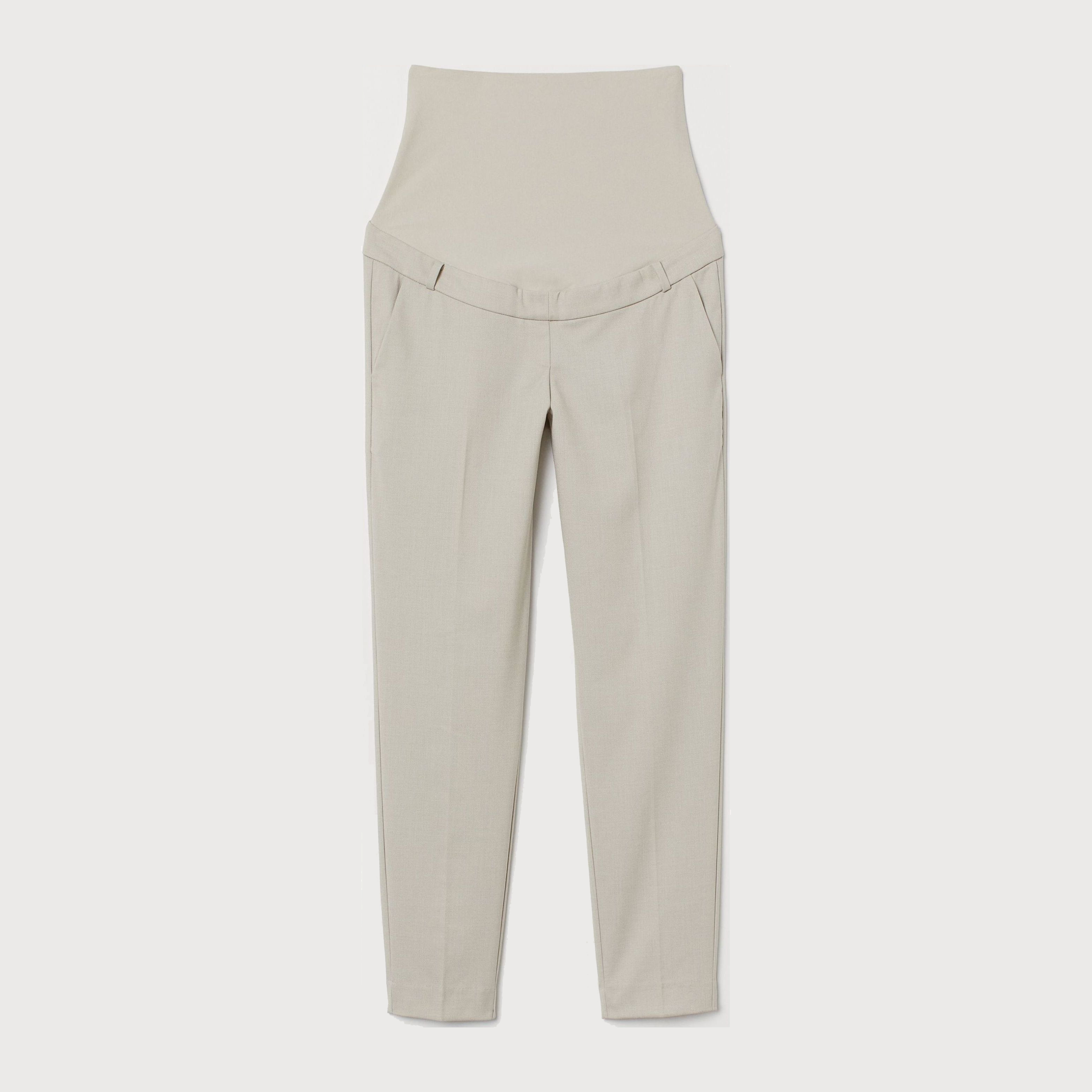 

Брюки для беременных H&M 7839690 L Светло-серые с бежевым