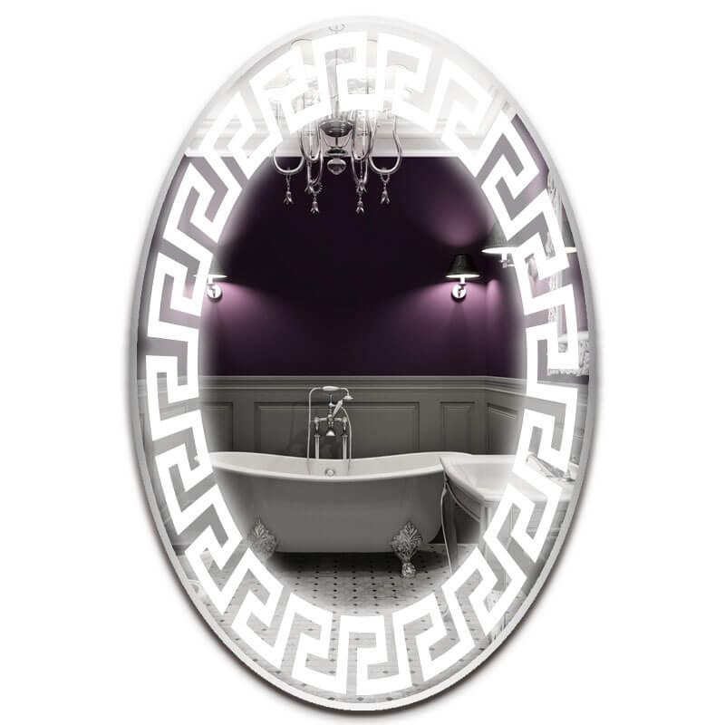 

Зеркало в ванную SmartWorld Sakva серия Lite с подсветкой LED овальное 100x70x3см. (Lite-Sakva-d8-70x100x3)