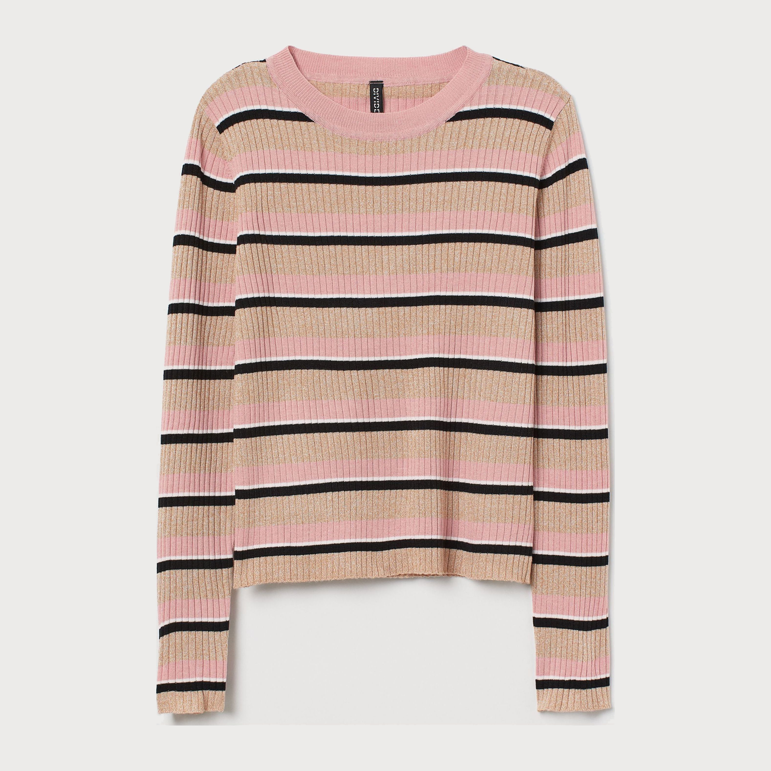 

Джемпер H&M 5741091 S Бежевый с розовым