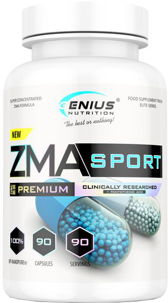 

Витамины и минералы Genius Nutrition ZMA Sport 90 капсул (5402961054262)