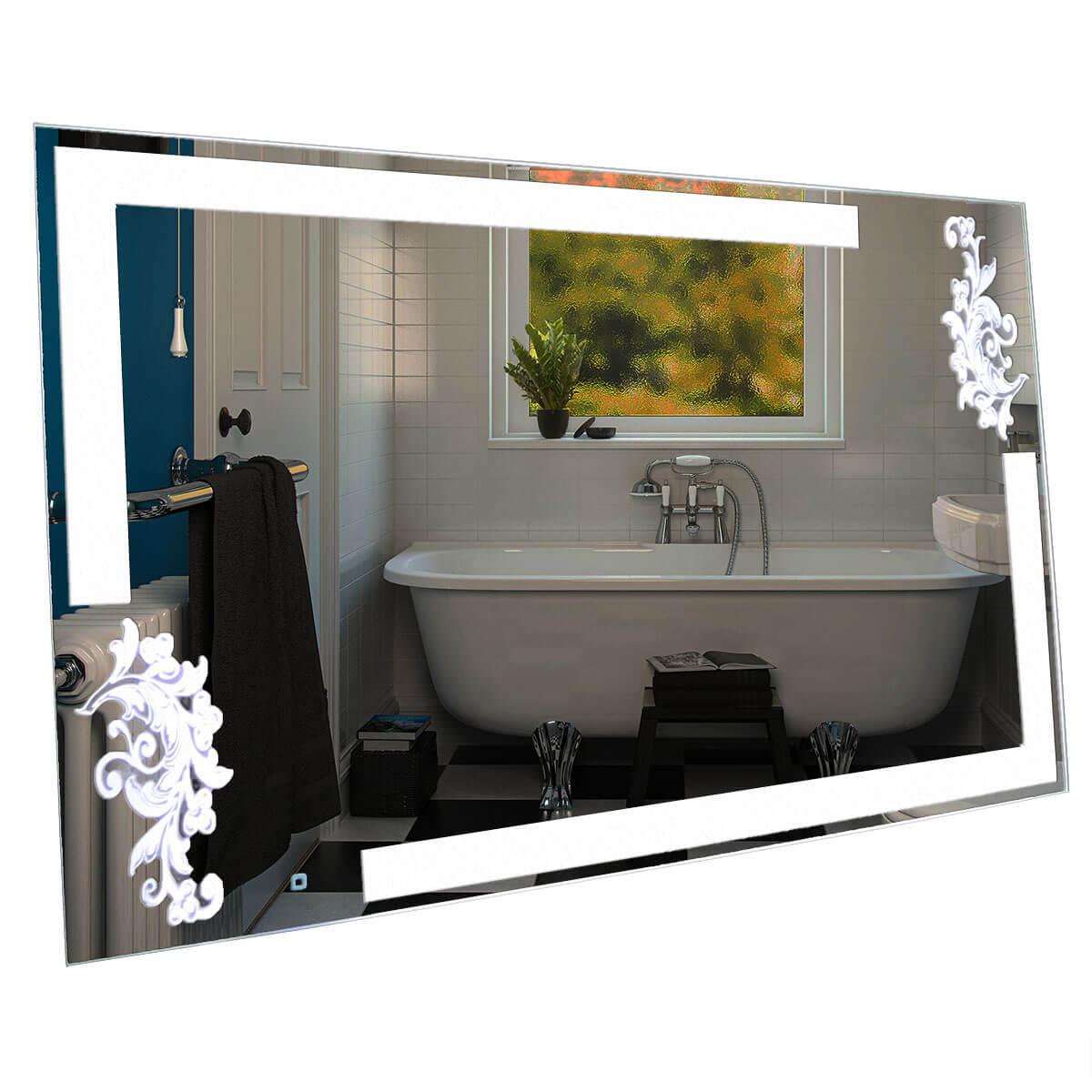 

Зеркало SmartWorld Yunona серия Smart с подсветкой LED прямоугольное 120x120x3см. (Yunona-Smart-120x120)