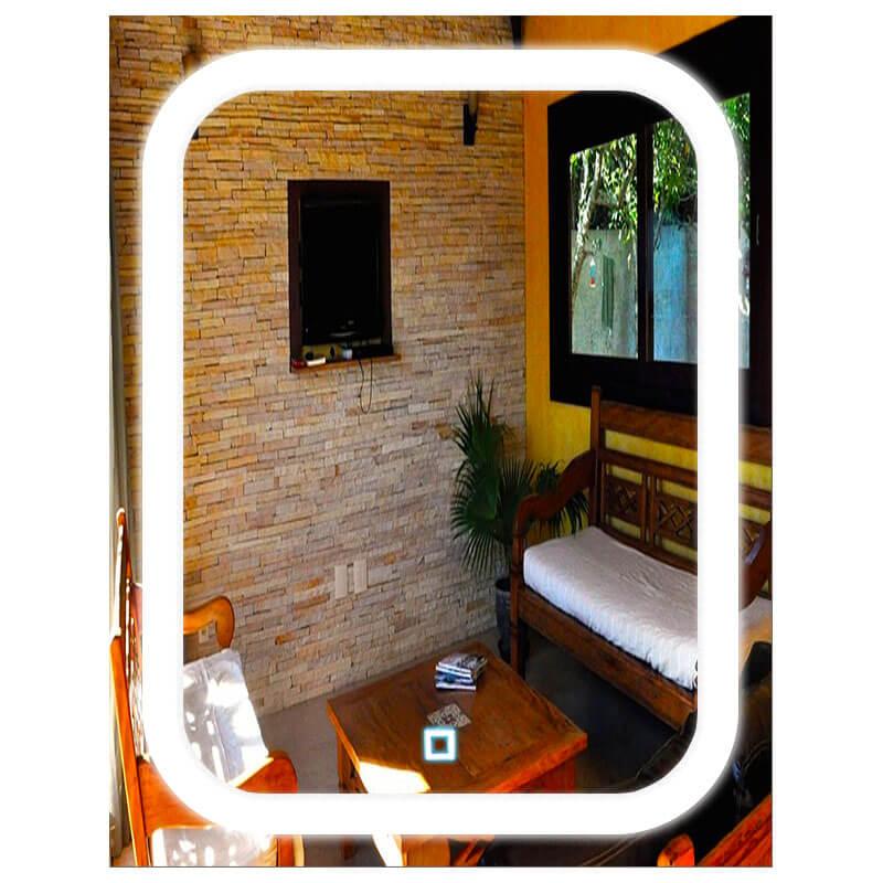 

Зеркало в ванную SmartWorld Veronica серия Smart с подсветкой LED прямоугольное 60x40x3см. (Smart-Veronica-40x60)