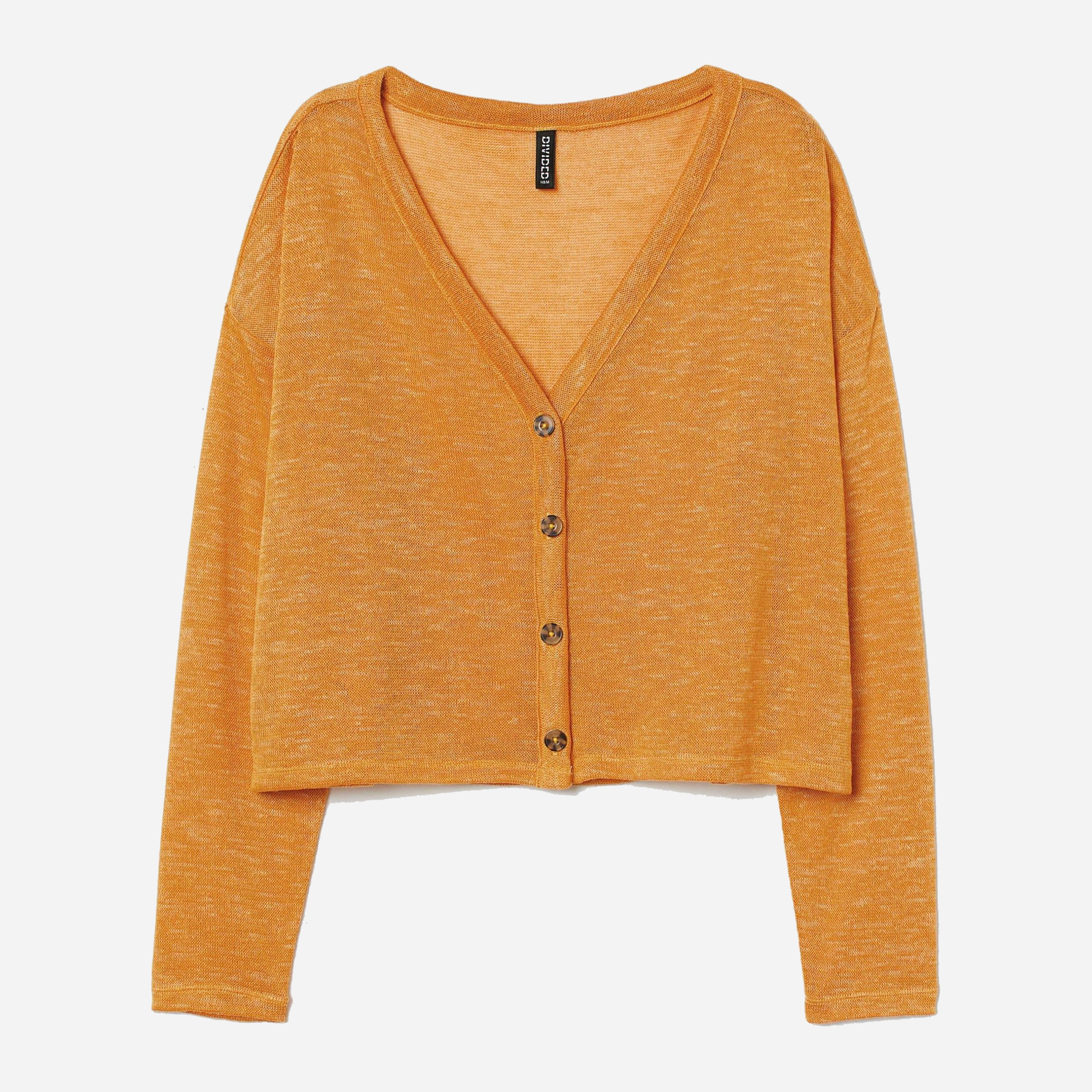 

Кардиган H&M 7374860 M Шафрановый с желтым