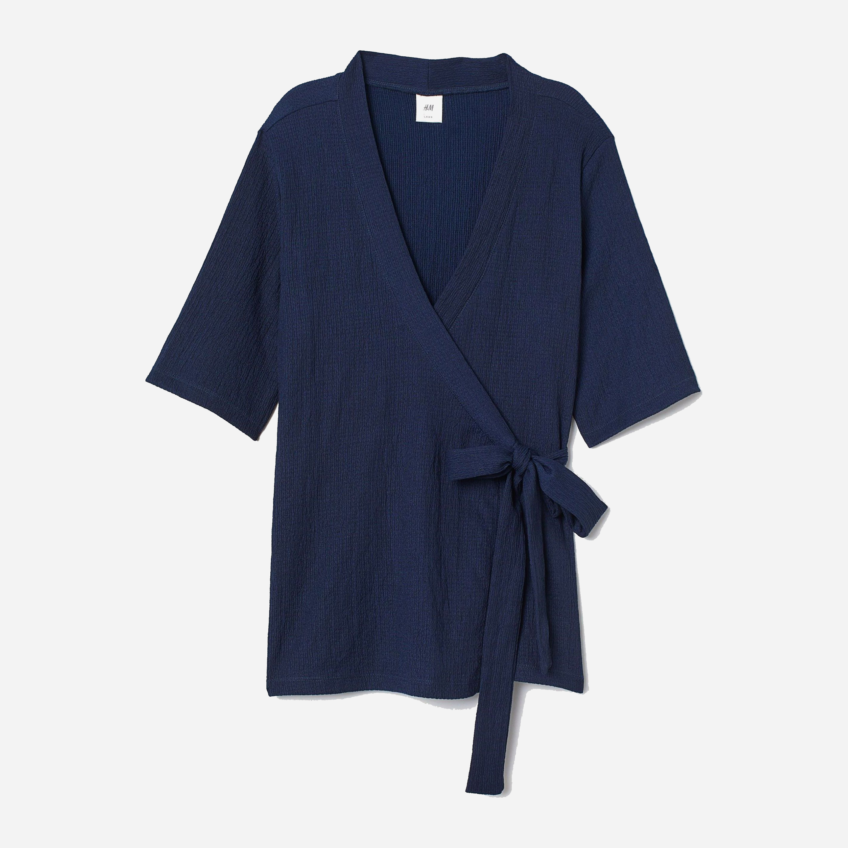 

Блузка H&M 7777549 S Темно-синяя