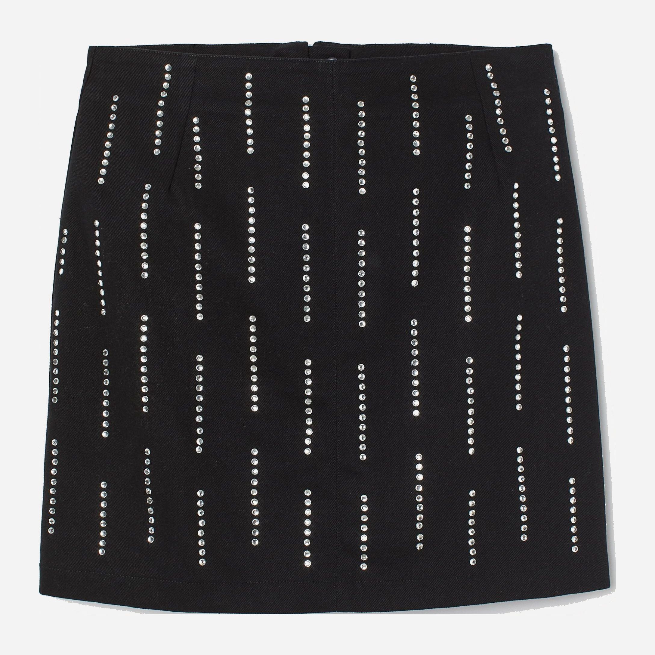 

Юбка H&M 8248321 32 Черная стразы