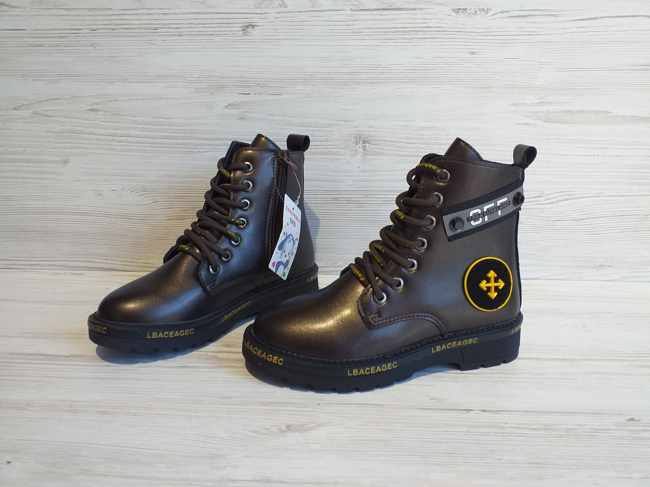 

Ботинки для девочки Discont OFF-WHITE В8111 33 Черные