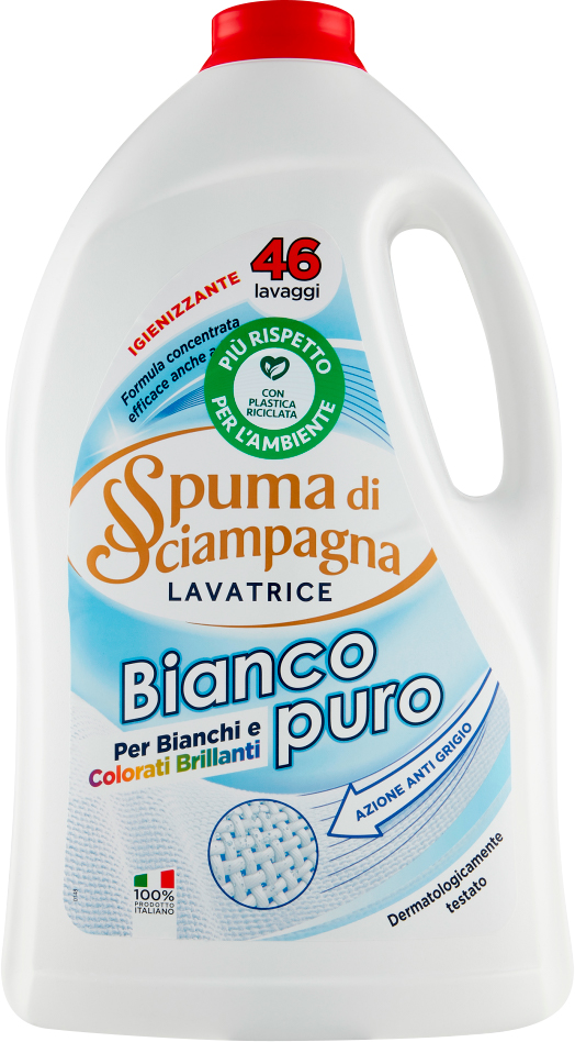 

Гель концентрированный для стирки Spuma Di Sciampagna Bianko Puro 2.07 л