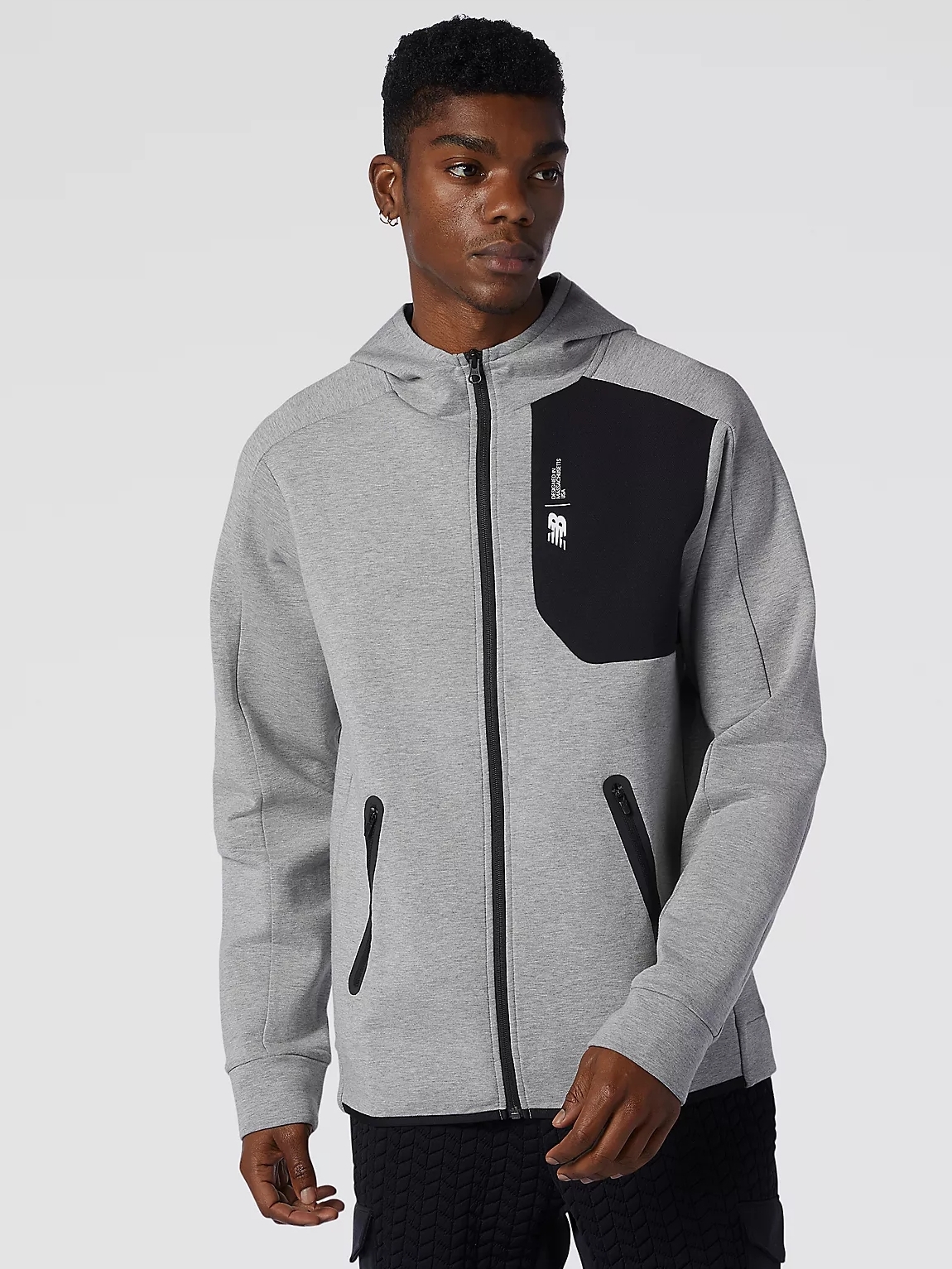 

Спортивная кофта New Balance Fortitech Fleece Blocked FZ MJ13178AG XXL Серая