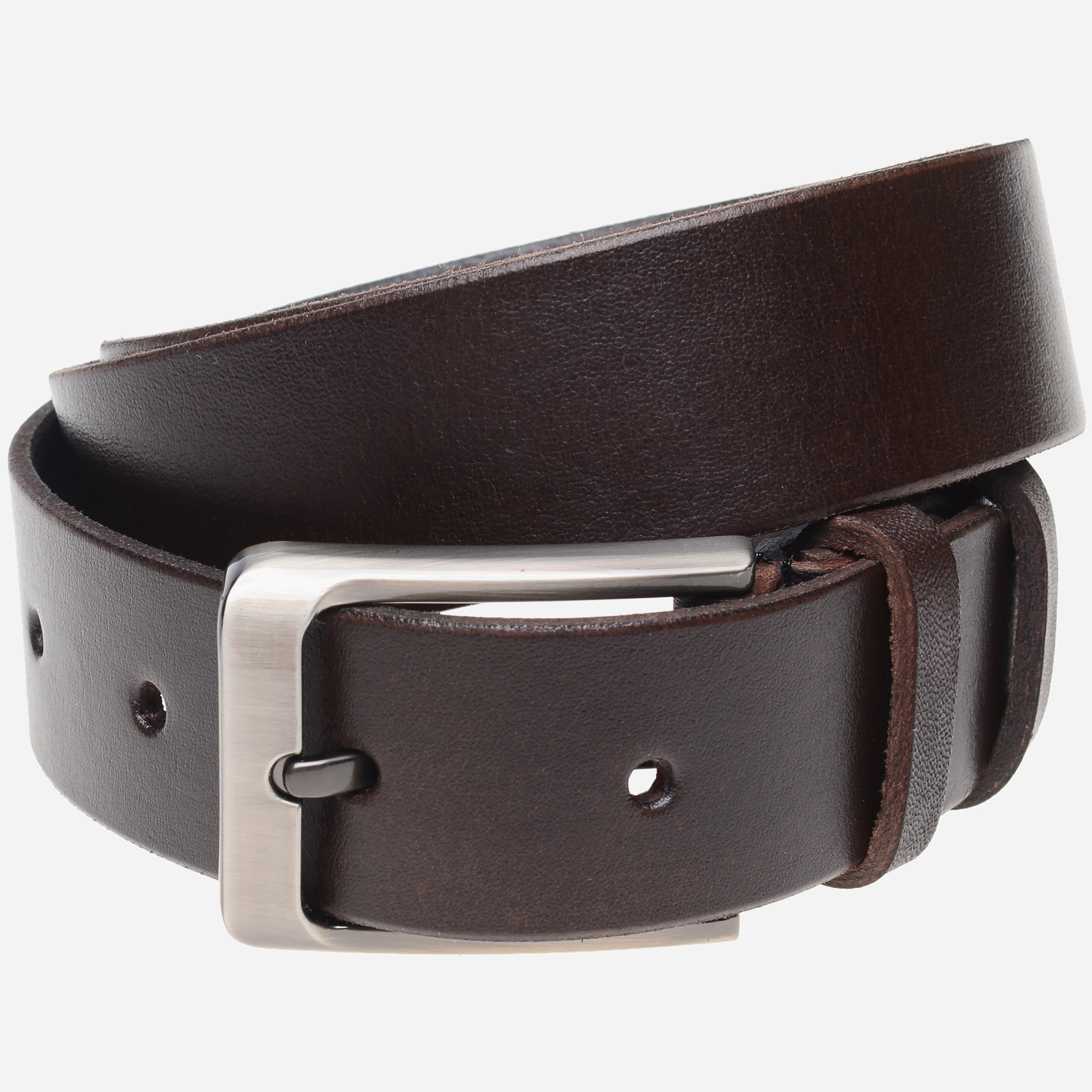 

Мужской ремень кожаный Laras rmkn5 115 см Brown