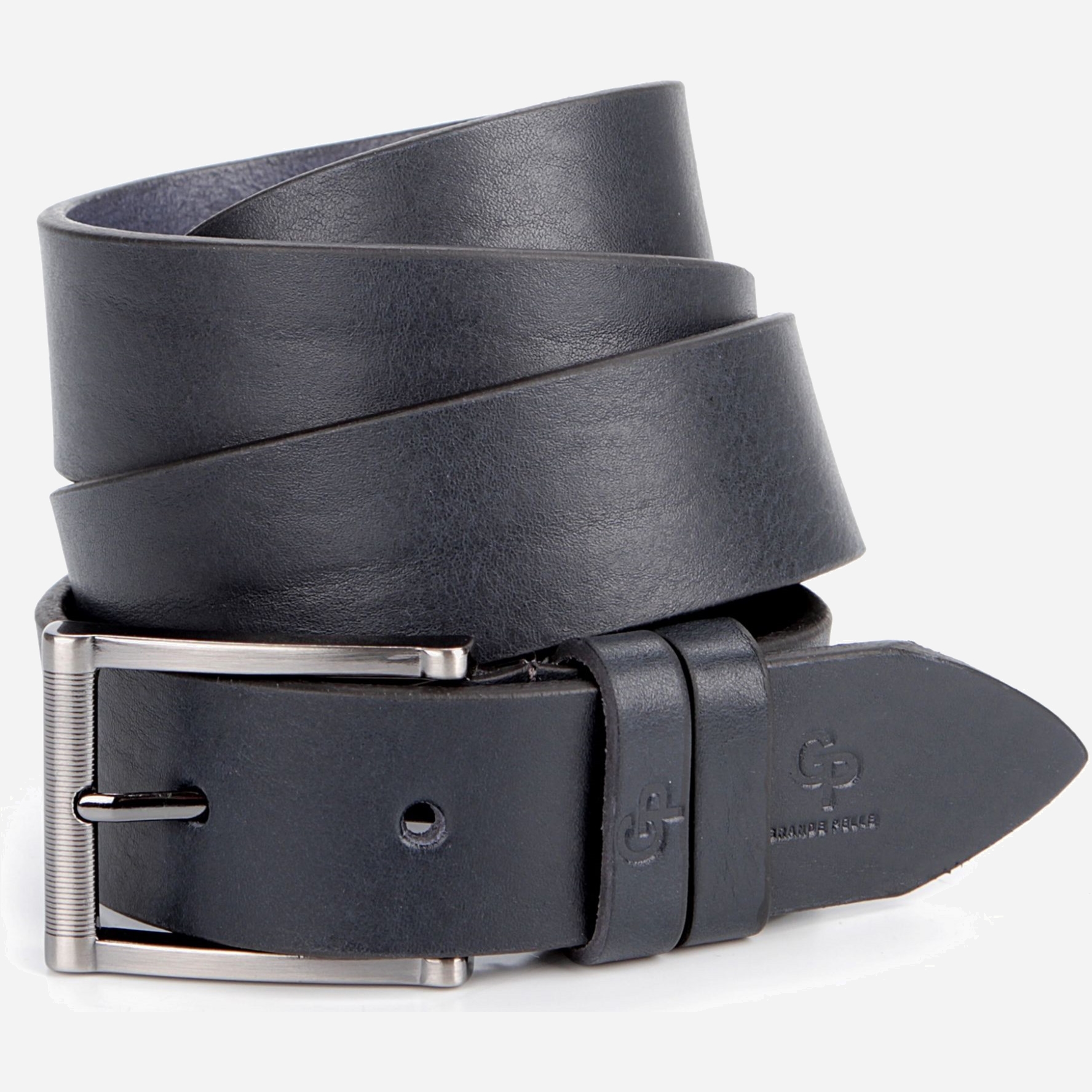 

Мужской ремень GRANDE PELLE leather-00866 Синий