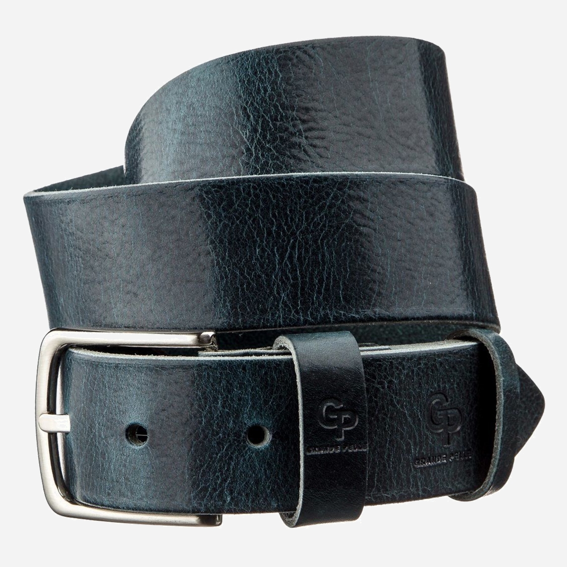 

Мужской ремень GRANDE PELLE leather-11232 Синий