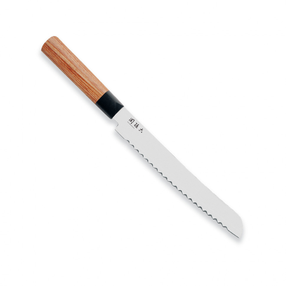 

Нож для хлеба KAI Seki Magoroku Redwood 21 см