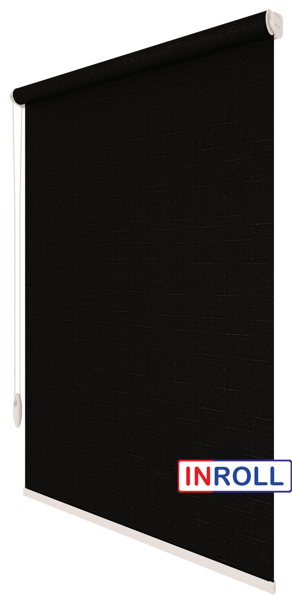 

Ролета тканевая INROLL Есо-Standart 150х165 см Len Черный 2136